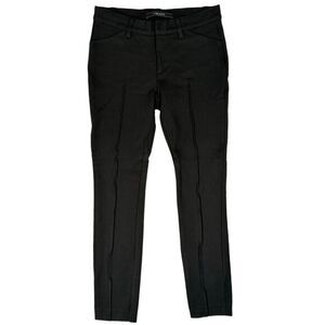 J Brand Black Pintuck‎ Knit Dress Pants Women's Size 25 Skinny Mid Rise Cropped